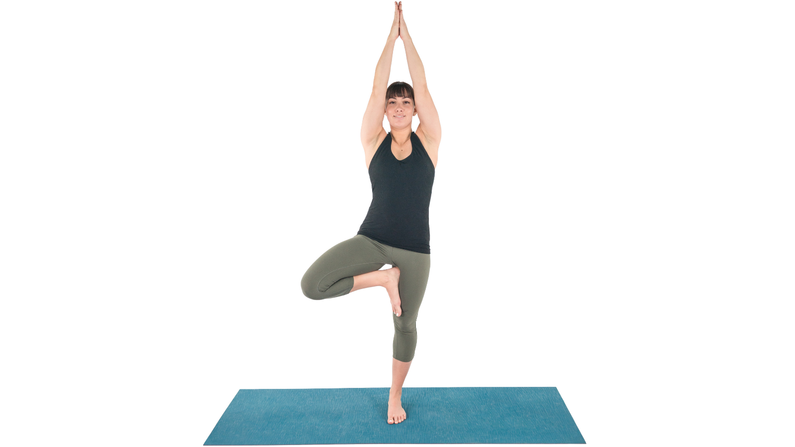 Tree Pose or Vrksasana is a grounding balance pose in yoga