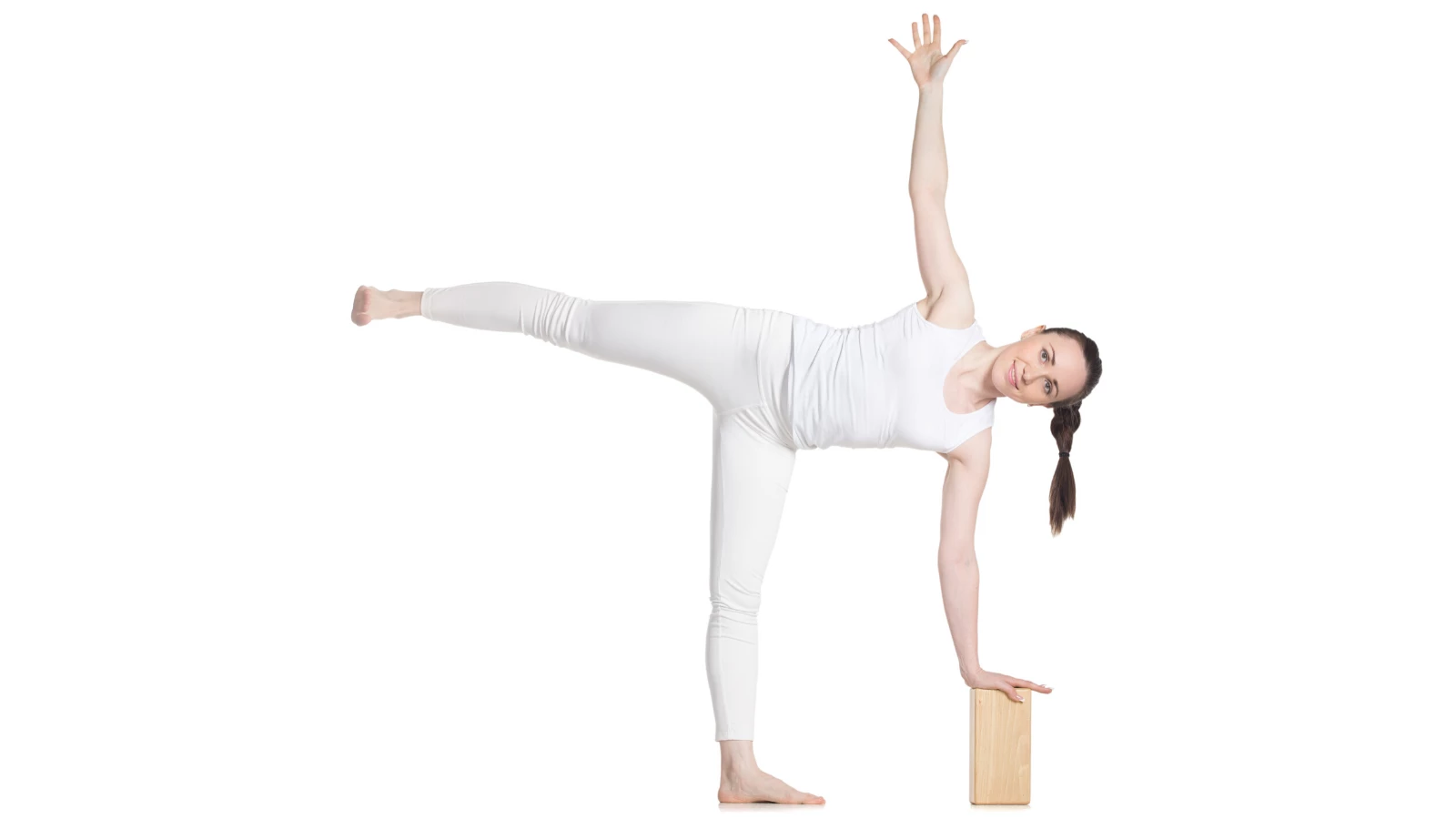 Half Moon Pose (Ardha Chandrasana) with a block