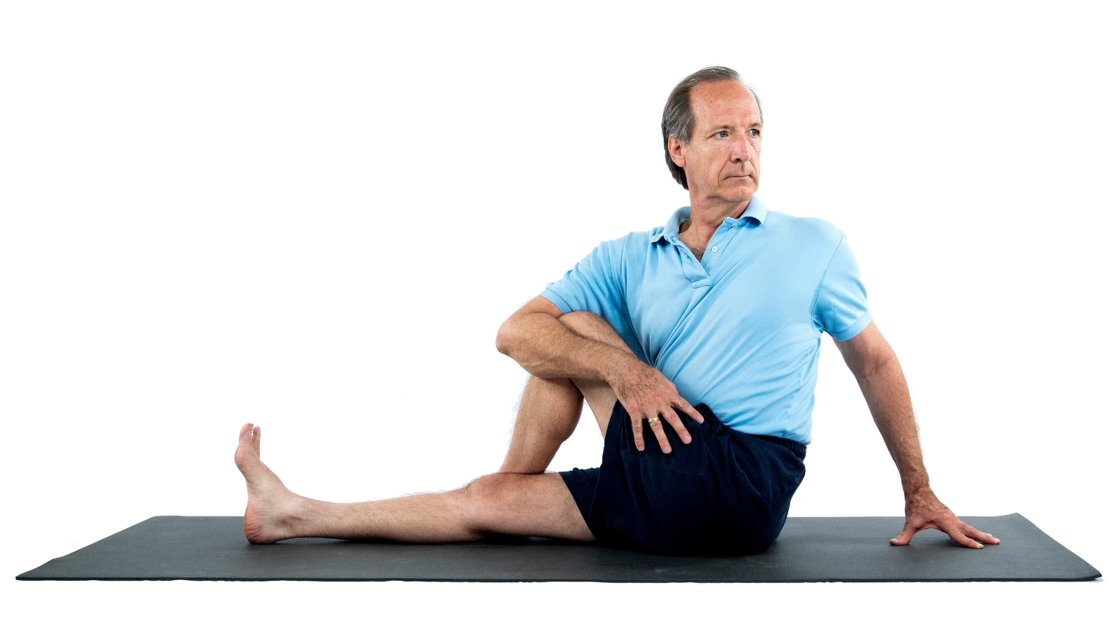 Sage's Pose (Marichyasana III) with legs crossed