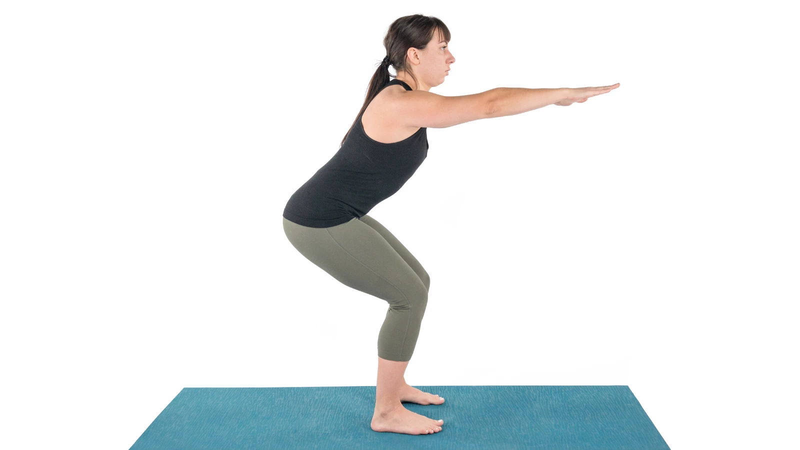 Chair Pose (Utkatasana) with neutral pelvis