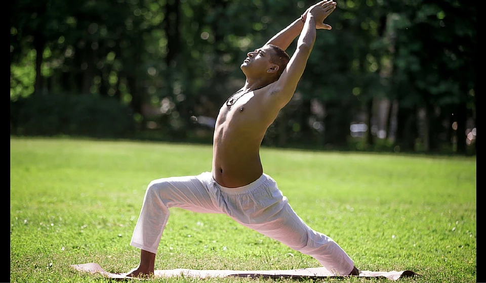 Fierce Warrior Pose Yoga Sequence at Home