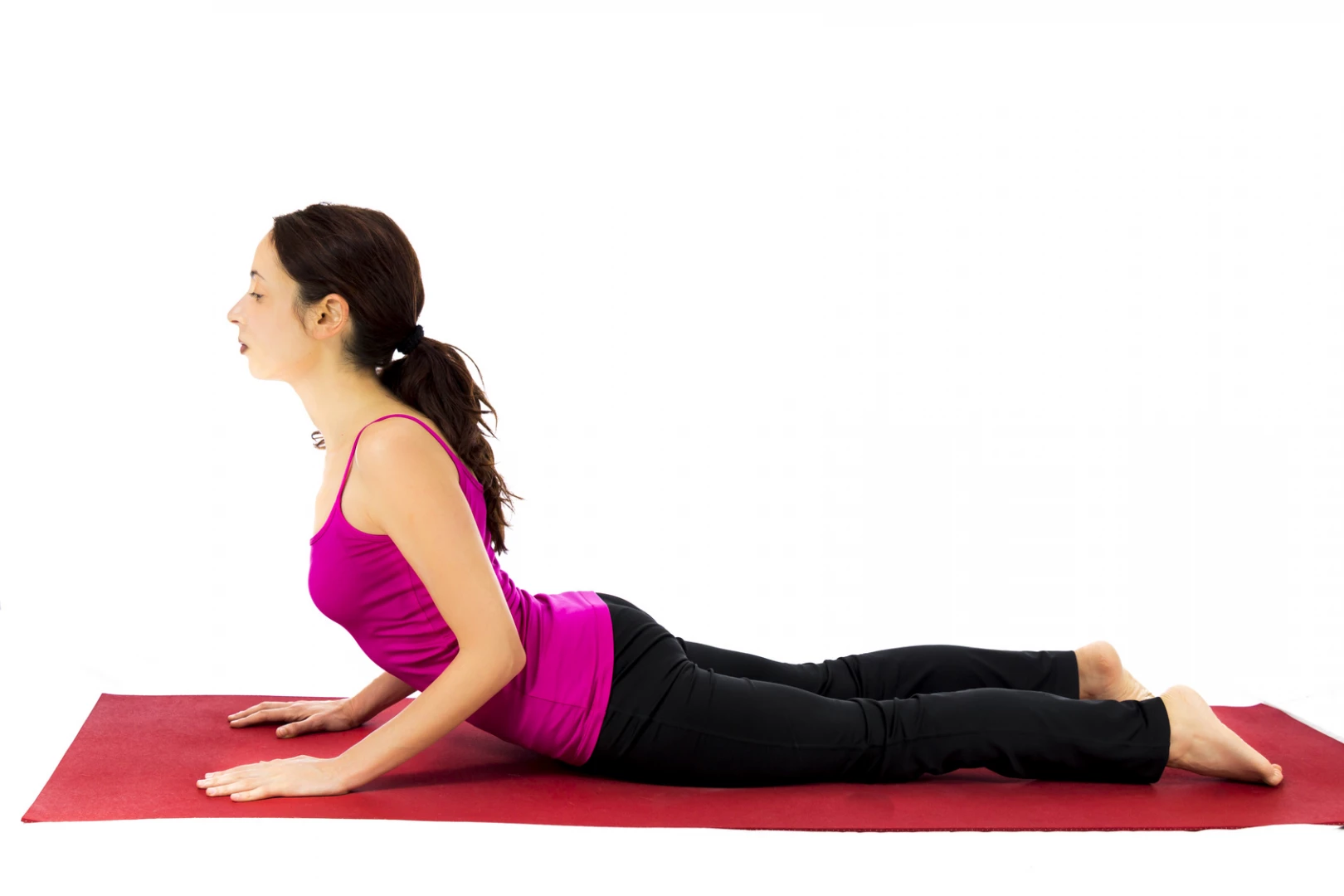 Bhujangasana or cobra pose yoga asana fitness Vector Image