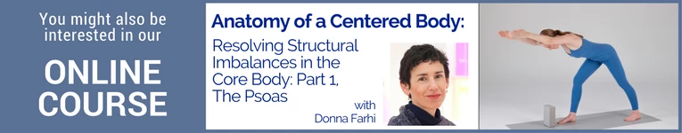 Online course with Donna Farhi titled, 