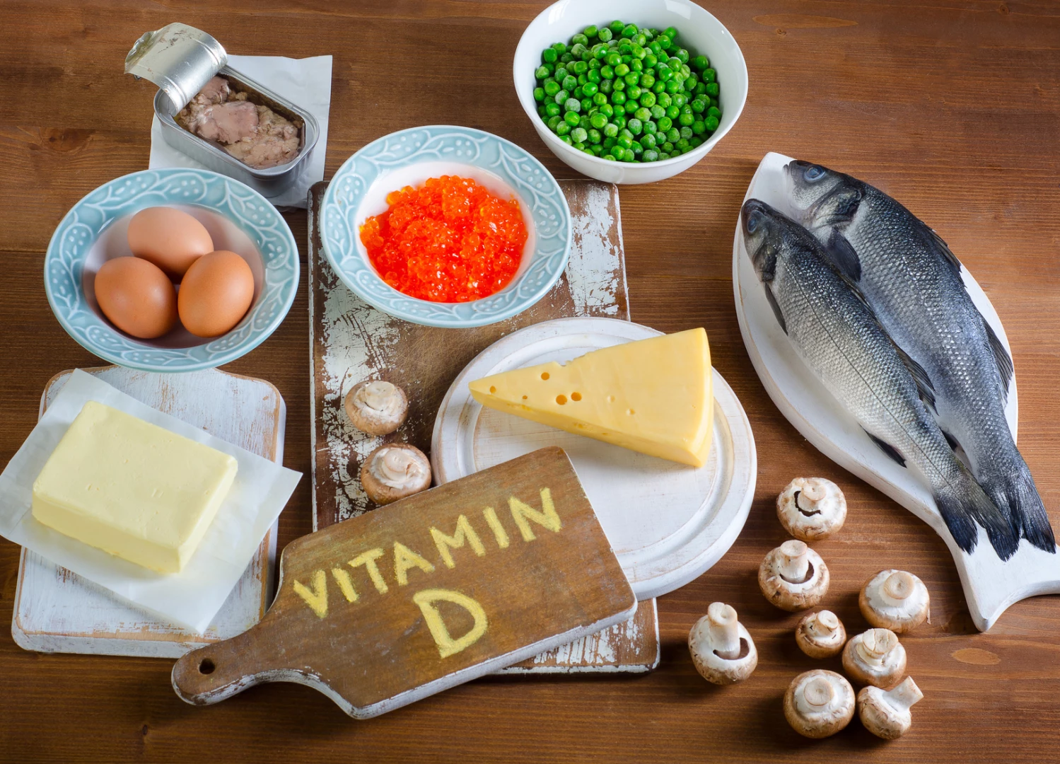 Healthy foods with Vitamin D naturally help spring allergies