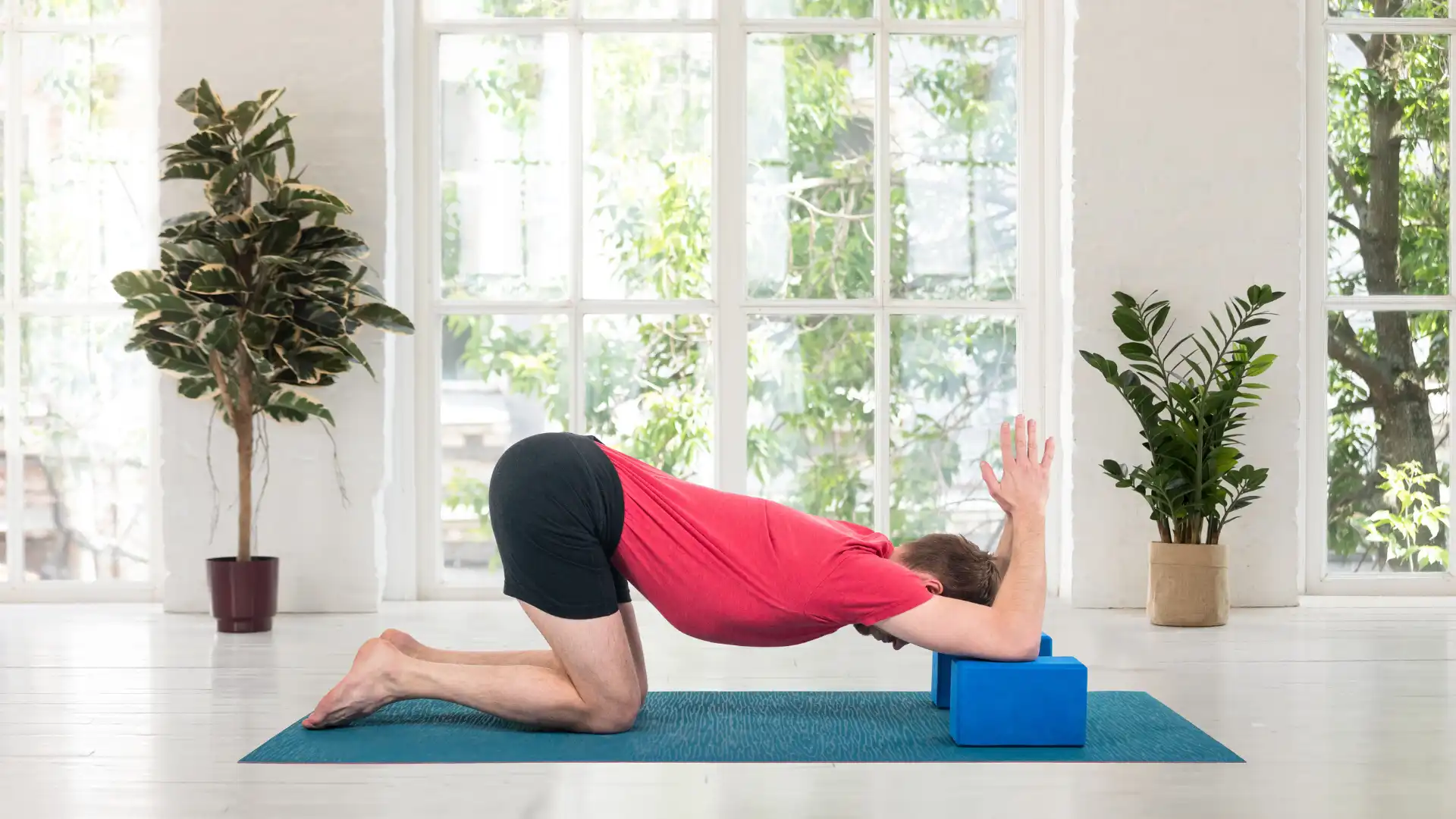 Yoga Block Pose To Relieve Back Pain, Anxiety & Improve Posture - Yoga To  Feel Your Best 