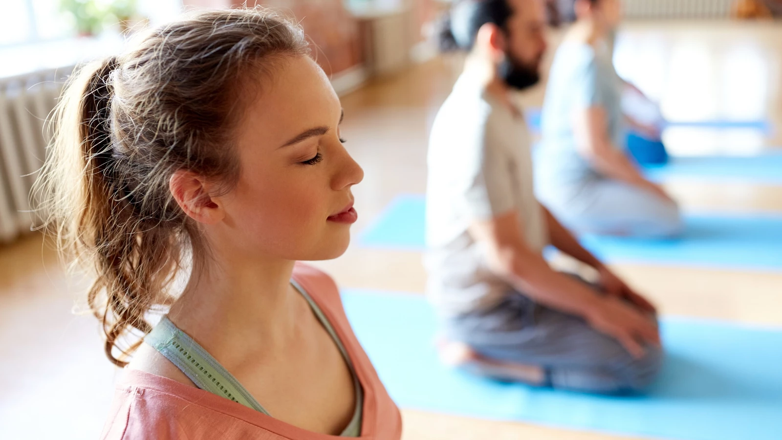 Woman meditating. 