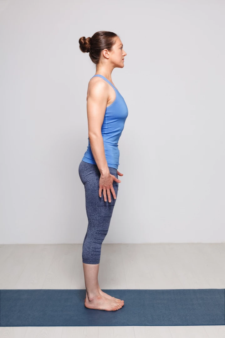 Yoga woman in Mountain Pose (Tadasana) 