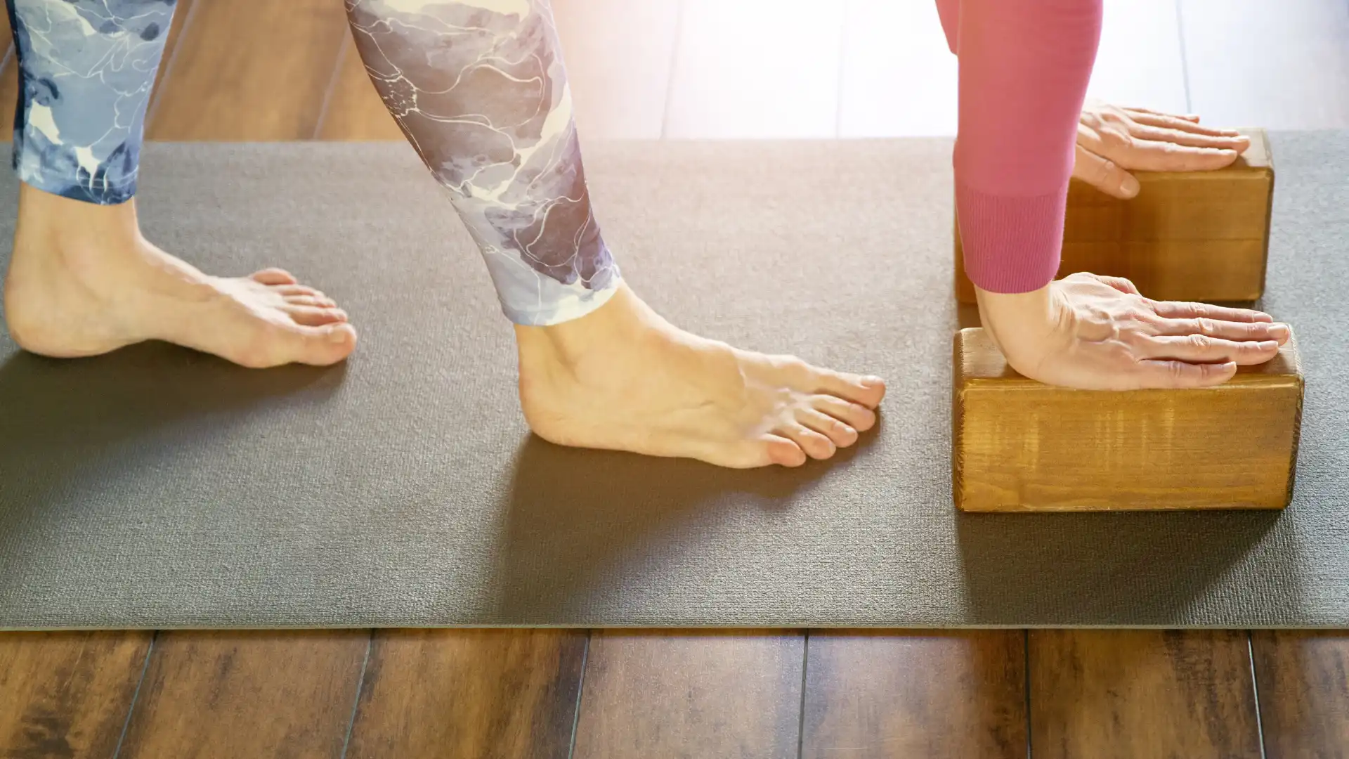 Mountain Pose With Block Between Thighs Yoga (Tadasana With Block