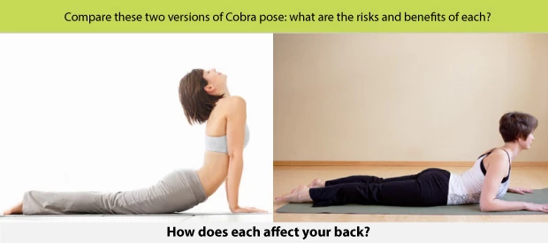 Cobra Pose, Bhujangasana, strengthens upper and lower back, strengthens glutes and hamstrings