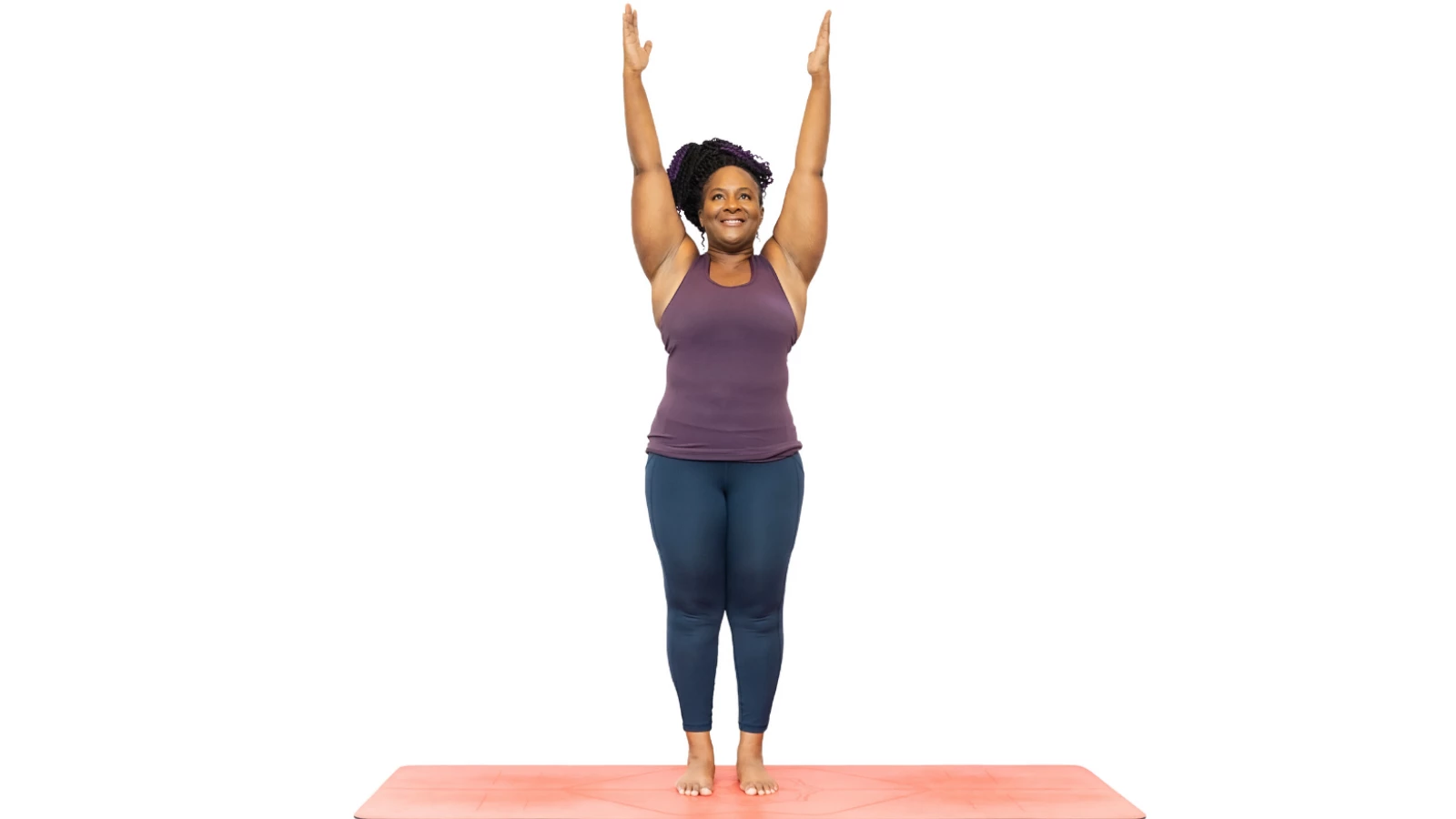 Happy Blonde Sitting In Lotus Pose With Arms Up Stock Photo - Download  Image Now - 20-24 Years, 20-29 Years, Adult - iStock