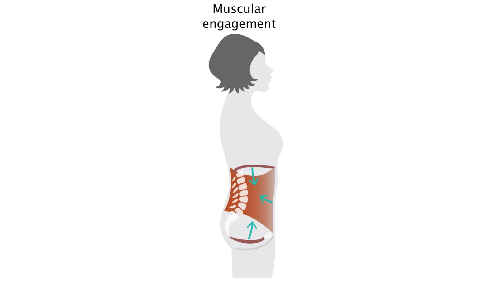 The effects of muscular engagement on the body of a yoga practitioner