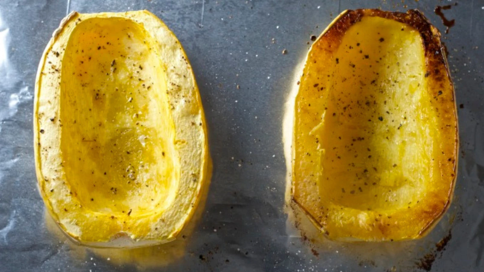 How to cut and roast winter spaghetti squash