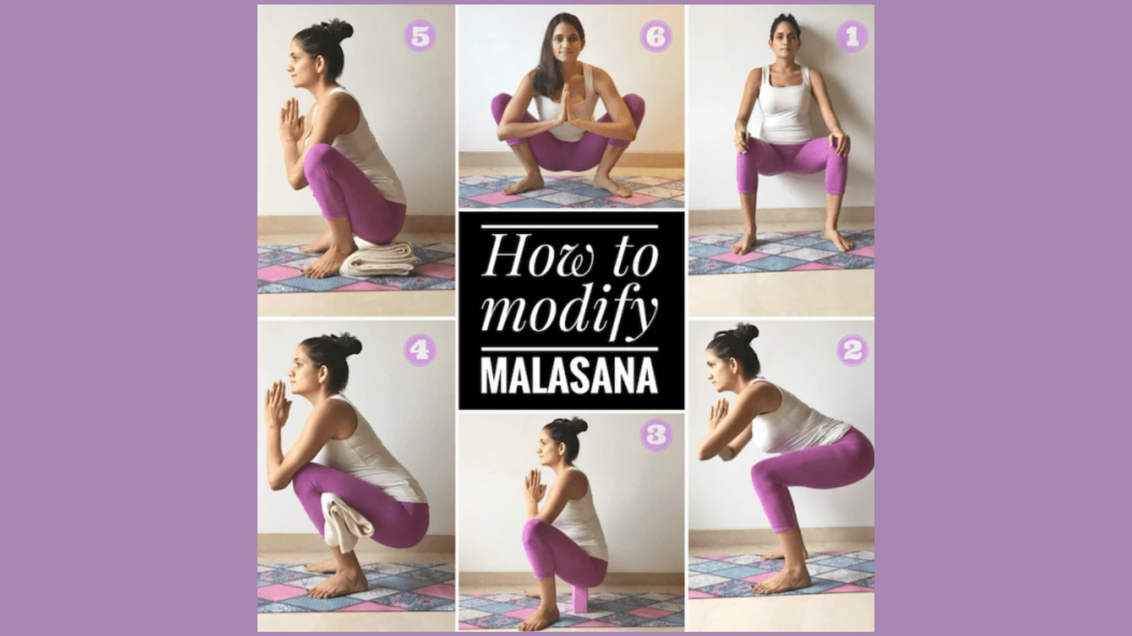 How to modify Yogic Squat Pose (Malasana) to activate and protect the knees and ankles