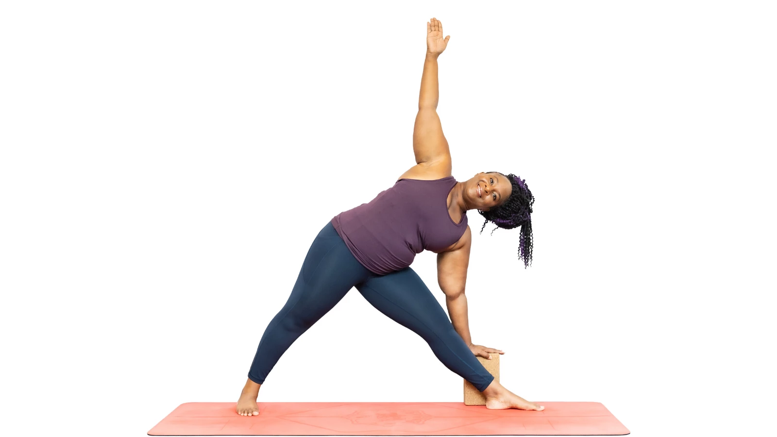 Woman Practicing Advanced Yoga Pilates Stretching Training Yoga Block Poses  High-Res Stock Photo - Getty Images