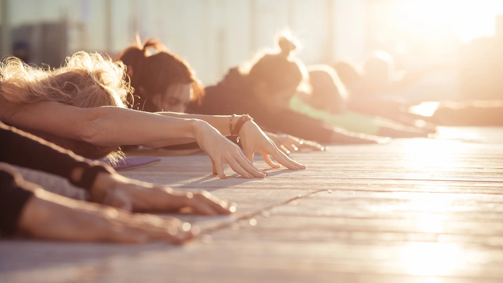 Yoga wellness tips to learn from the challenges of the past year and move on to next year yoga class in Child's Pose (Balasana)