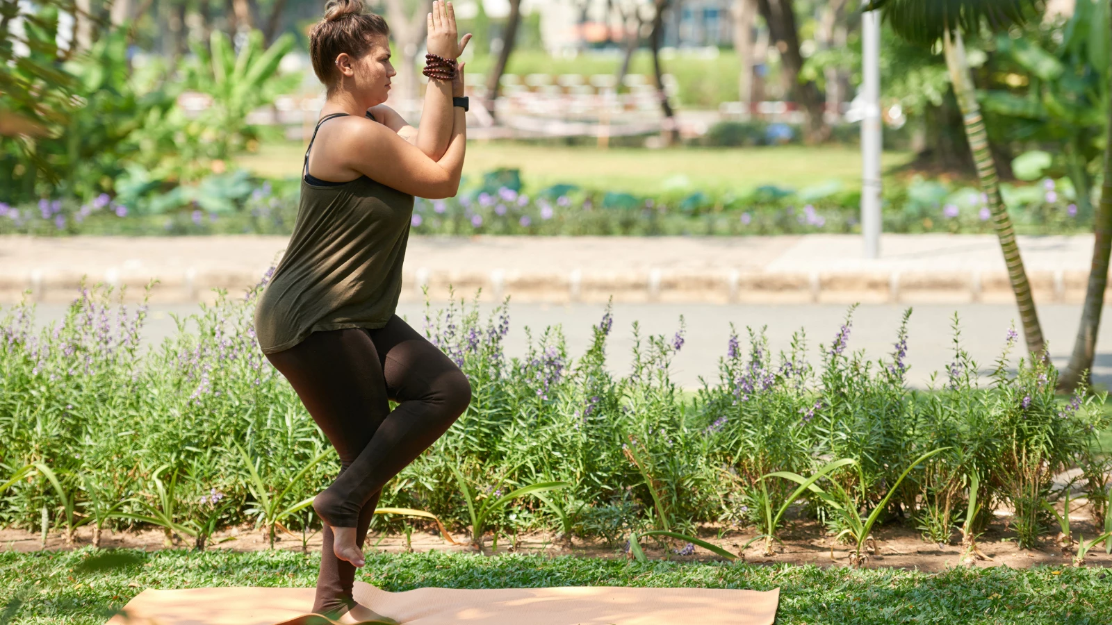 How to engage your senses in yoga practice in Eagle Pose (Garudasana)