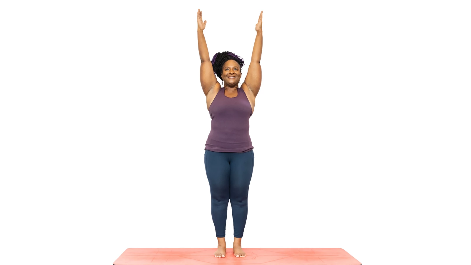 Upward Salute Pose or Urdhva Hastasana a foundational yoga pose in a flow sequence for change