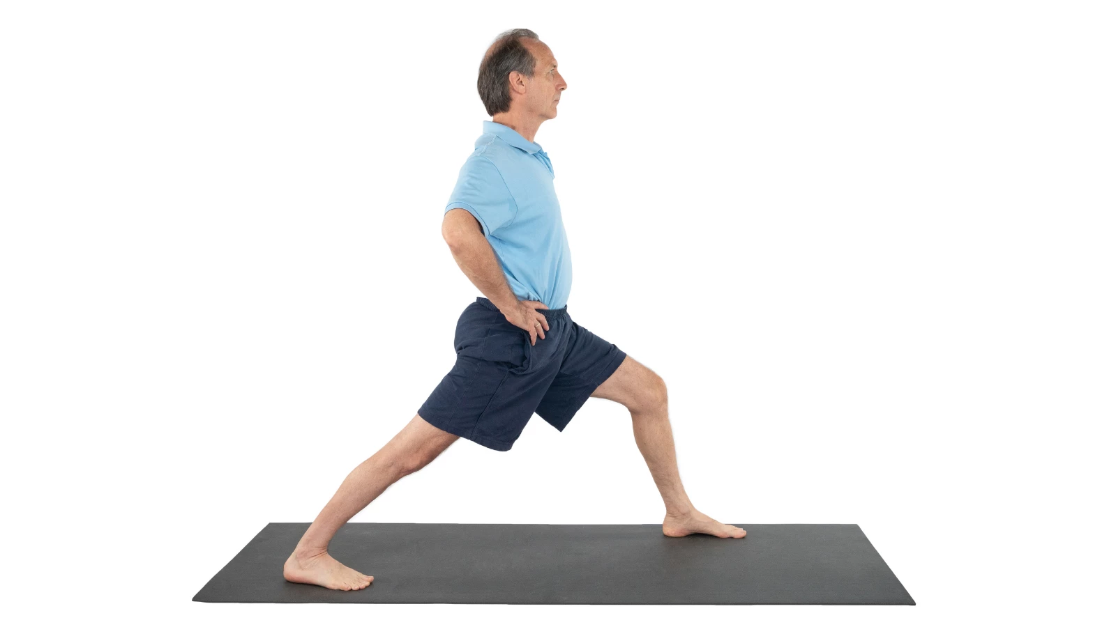 Warrior I Pose or Virabhadrasana I Pose helps retain 4 Basic skills for healthy aging