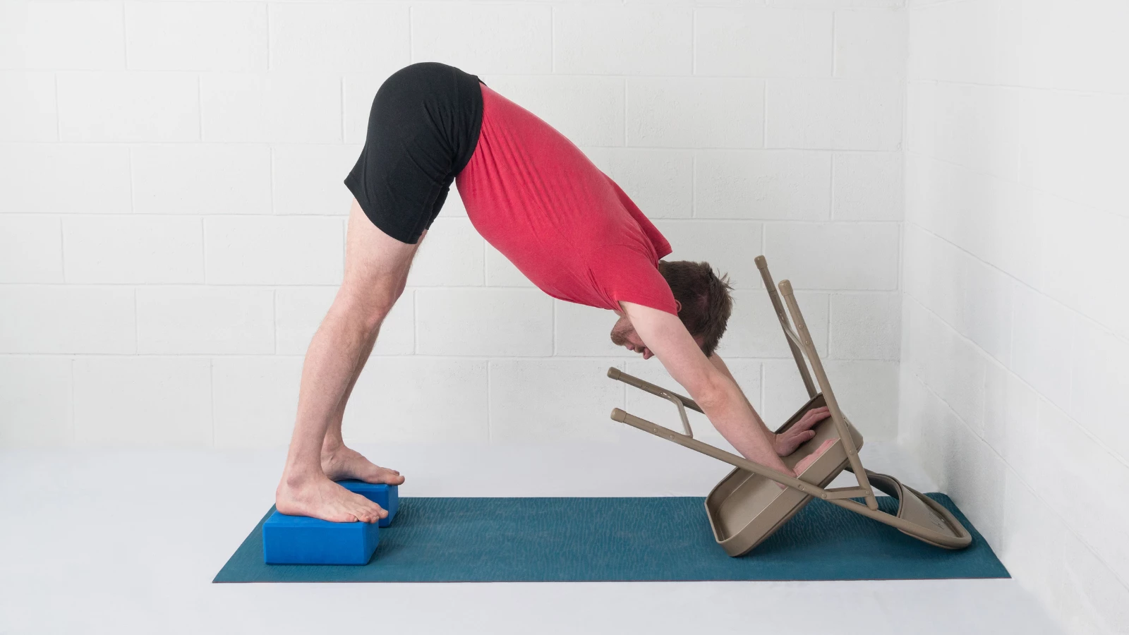 Making Downward Facing Dog Pose your own with props to support you