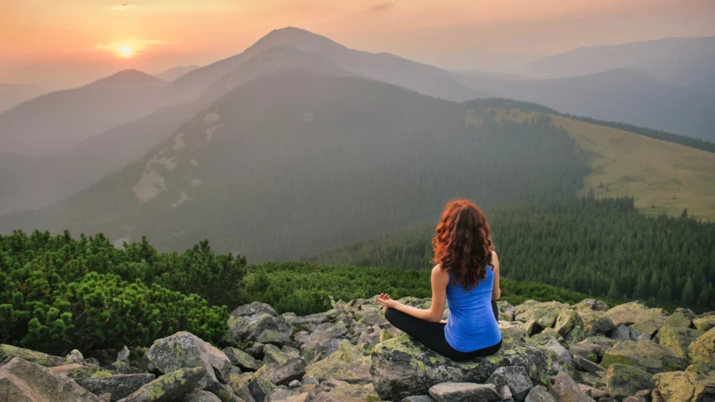 awe and beauty to turn down the volume on mental or physical discomfort.