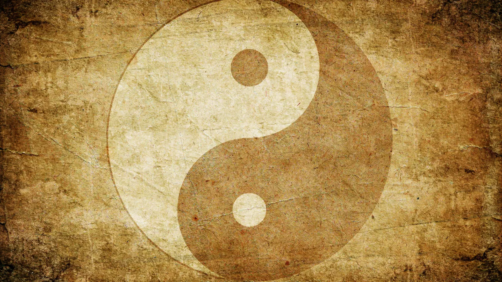 Yin Yang symbol as concept for the practice of Yin Yoga.