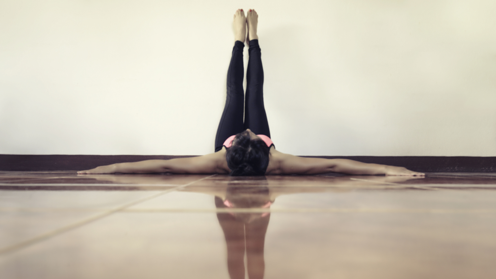 Legs up the Wall Pose a restful restorative pose