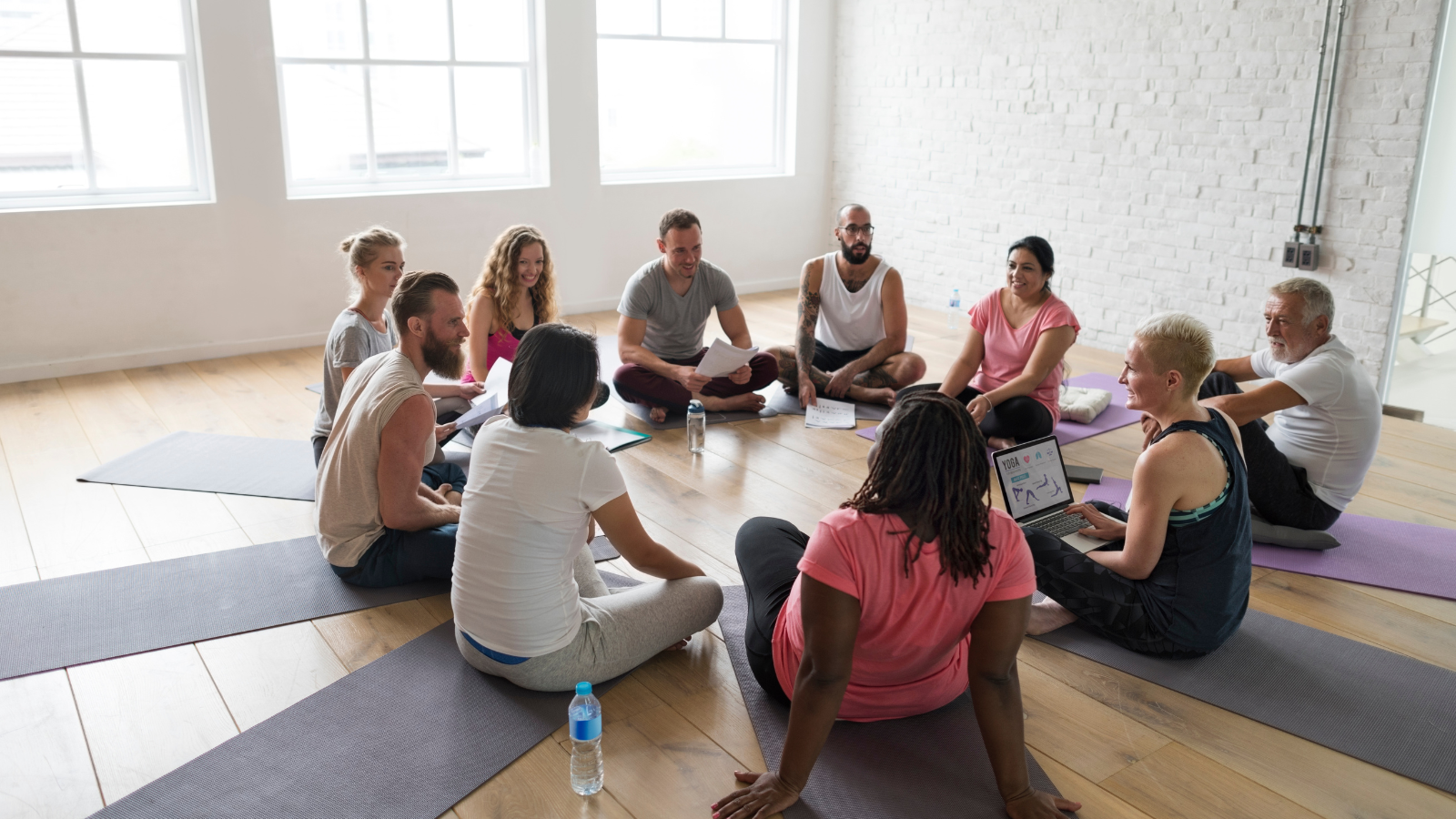 Image depicts the importance of yoga teachers honoring diversity and providing options and best practices for all students including disabled students.