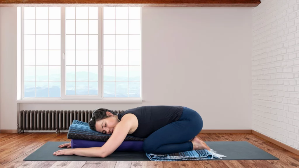 Child's Pose | Soothe Your Cramps and Release PMS Pain With This Peaceful  Pelvic Floor Yoga Sequence | POPSUGAR Fitness UK Photo 2