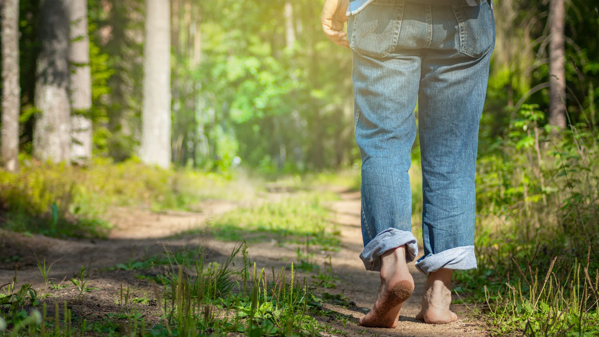 Walking on dirt, grass, sand all are good ways to experience the benefits of grounding.