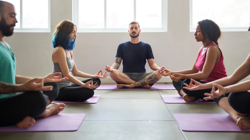 setting an intention for your yoga class, for your day.