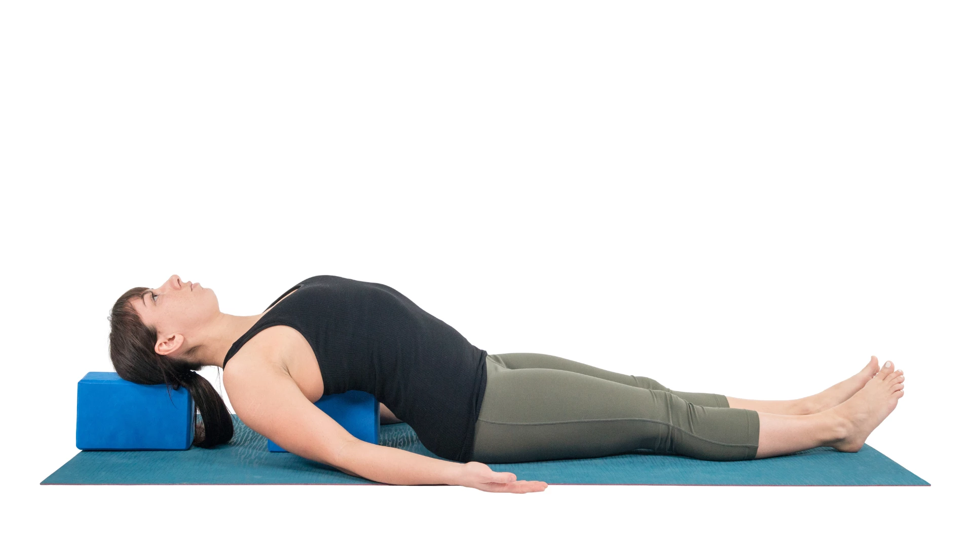 Premium Photo | A girl i posing in a fetal position pulling on a gymnastic  ribbon horizontal photo