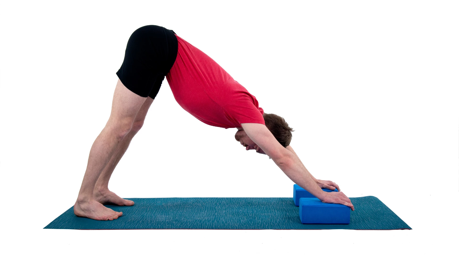 Downward Facing Dog practiced with care can be a suitable yoga pose for hypertension.