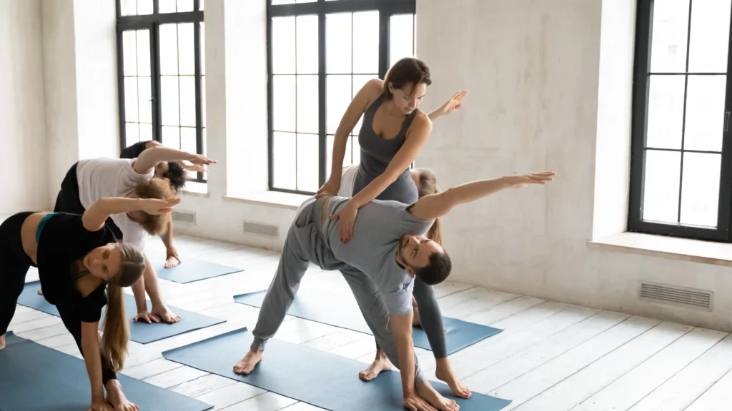 teaching movement and body awareness in yoga class