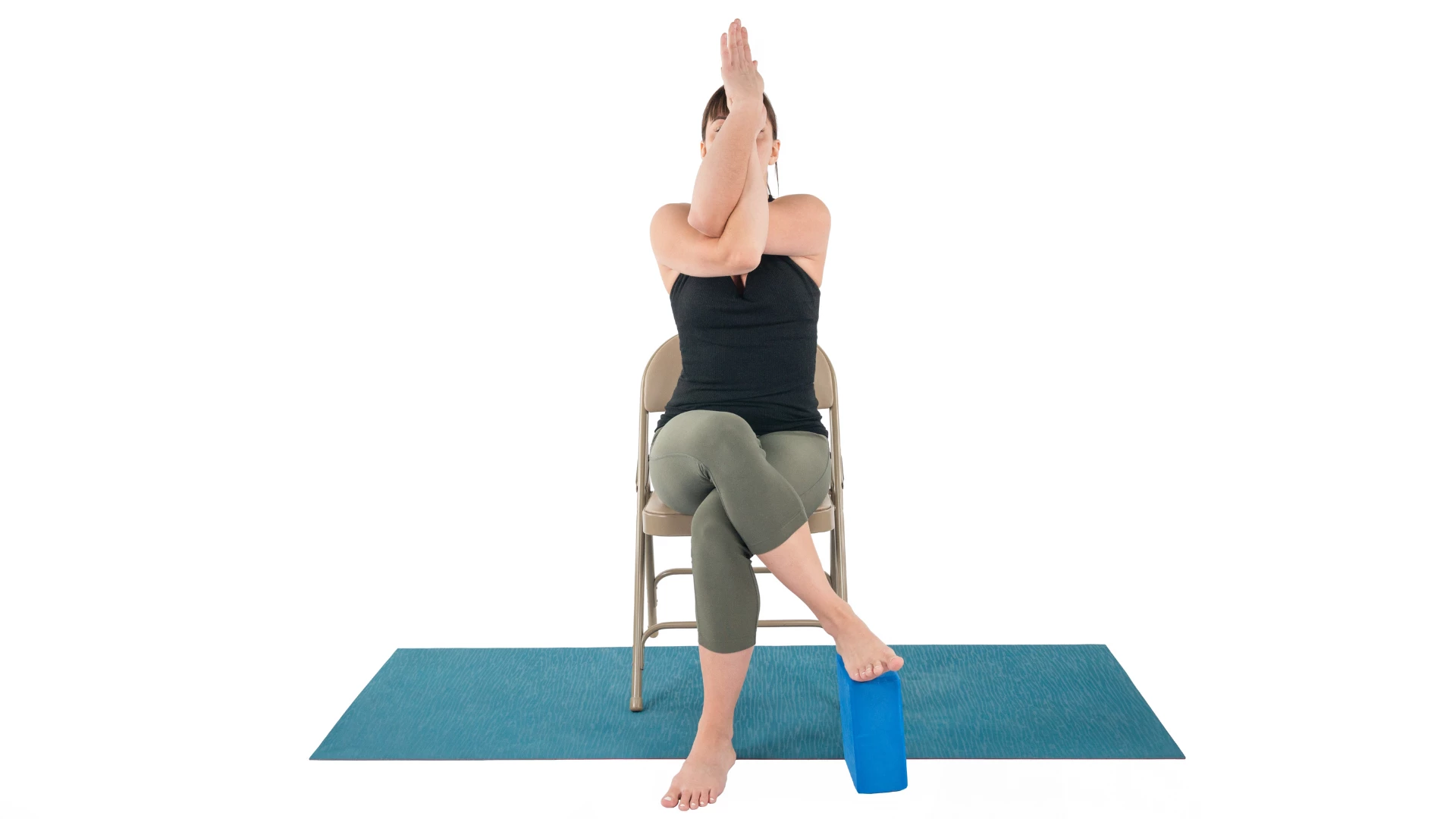 Sporty Beautiful Blond Young Woman Doing Handstand, Arm Balance, Variation  Of Firefly Posture, Asana Tittibhasana, Studio Full Length On White  Background, Isolated Shot, Top View Stock Photo, Picture and Royalty Free  Image.